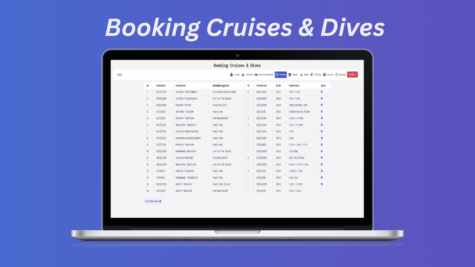 Booking Cruise & Dives — screenshot 3 of full stack web application by Osama Habib