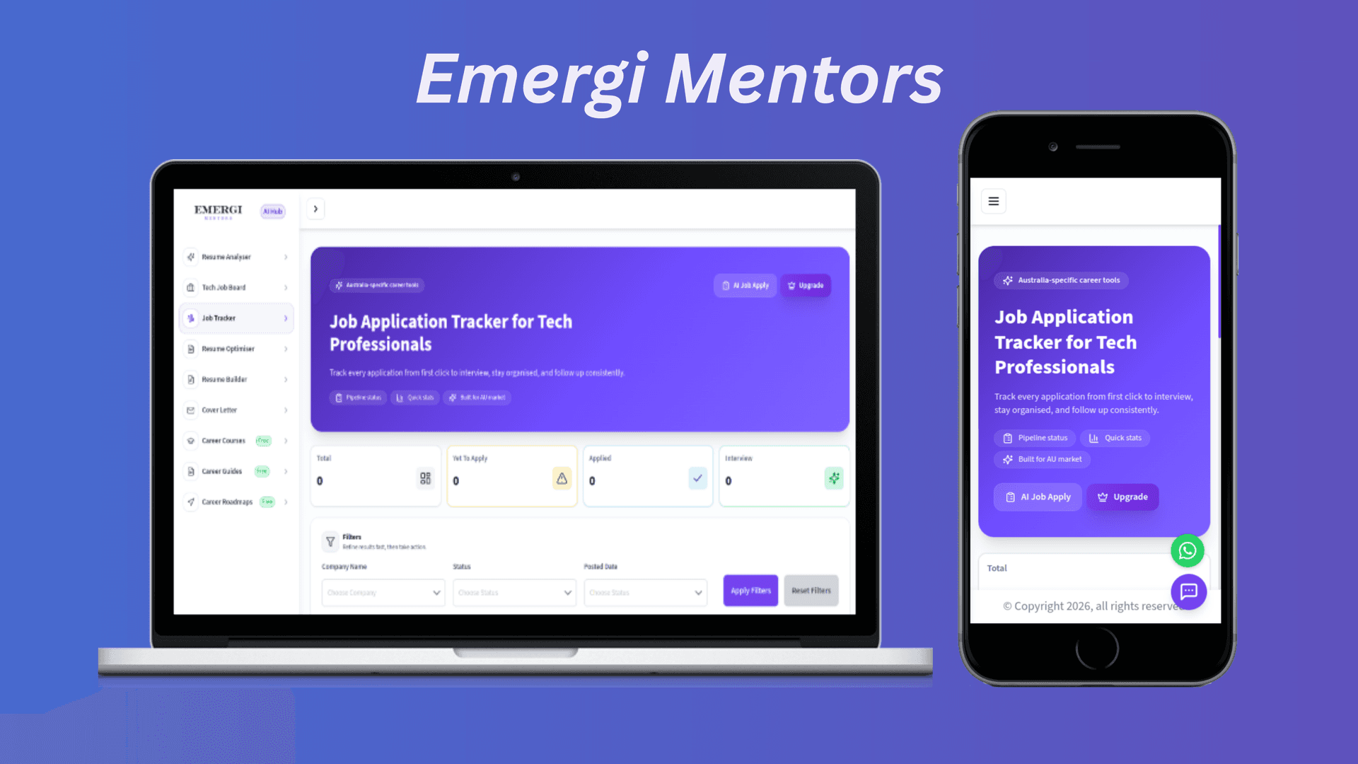 Emergi Mentors — screenshot 2 of full stack web application by Osama Habib