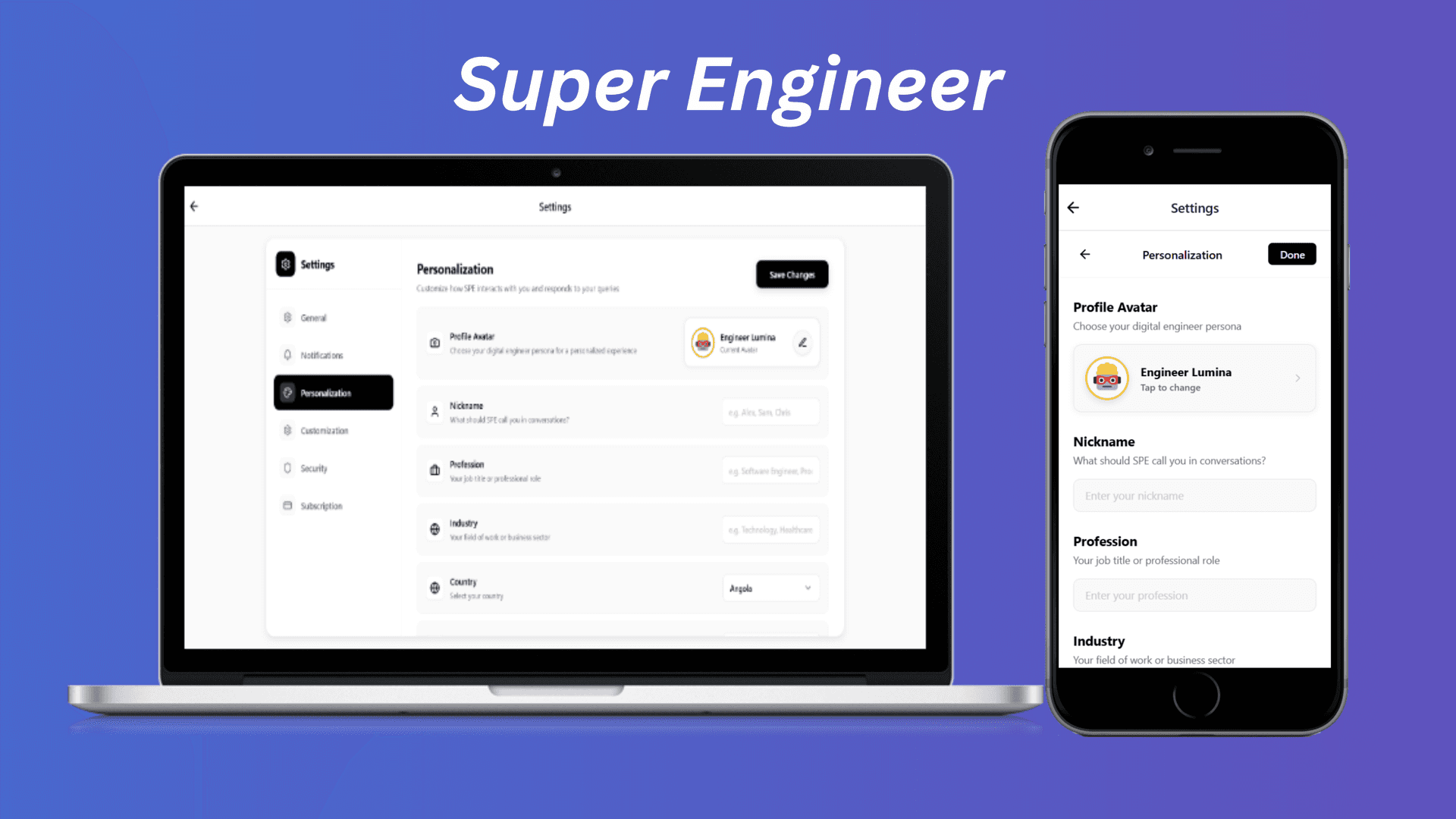 Super Engineer — screenshot 4 of full stack web application by Osama Habib